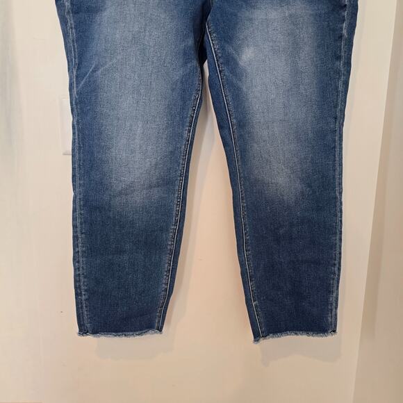 Vervet Jeans Women's Size 22 XXL Amber Mid Rise Skinny Distressed Raw Hem NWT - Picture 3 of 8